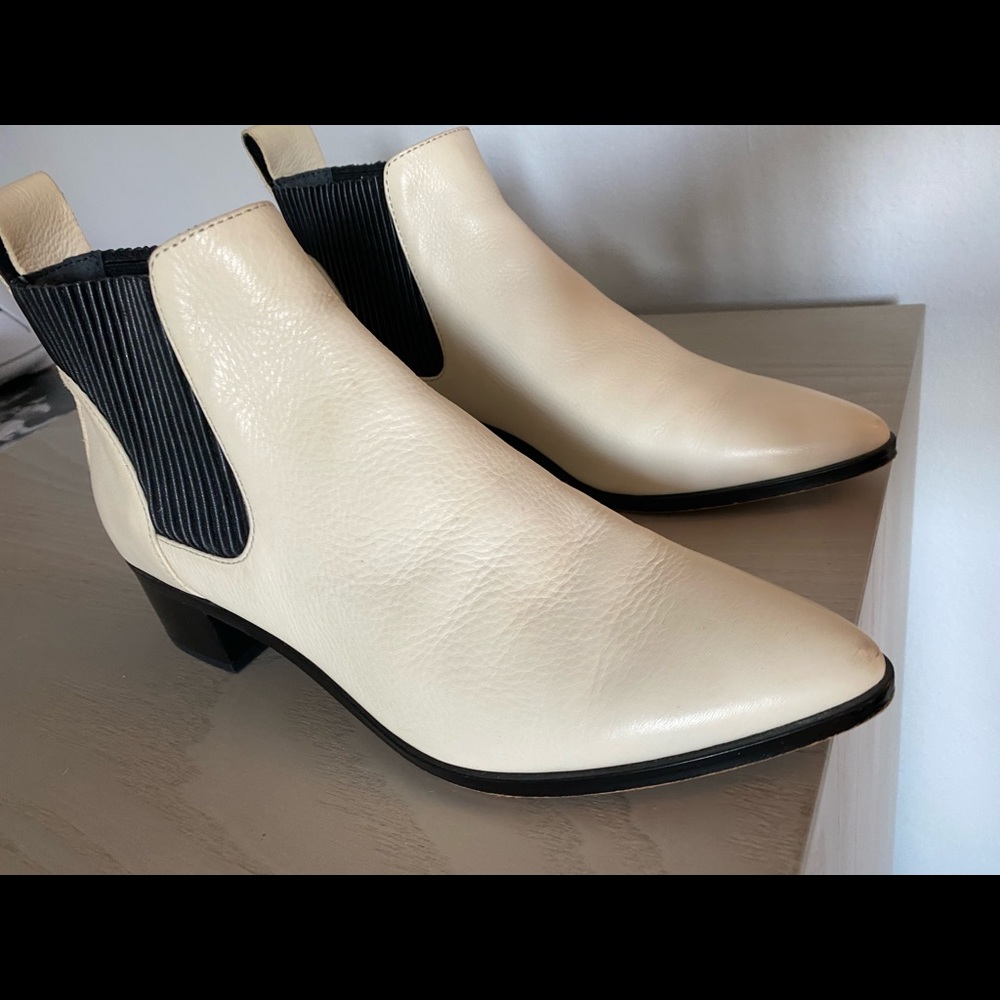 Dolce vita white booties